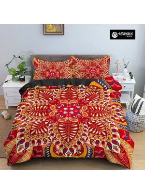 Set Copri Piumone Federe Copripiumino Etnico Mandala Duvet Cover BED0108